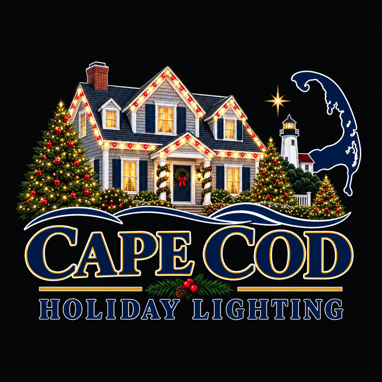 Cape Cod Holiday Lighting